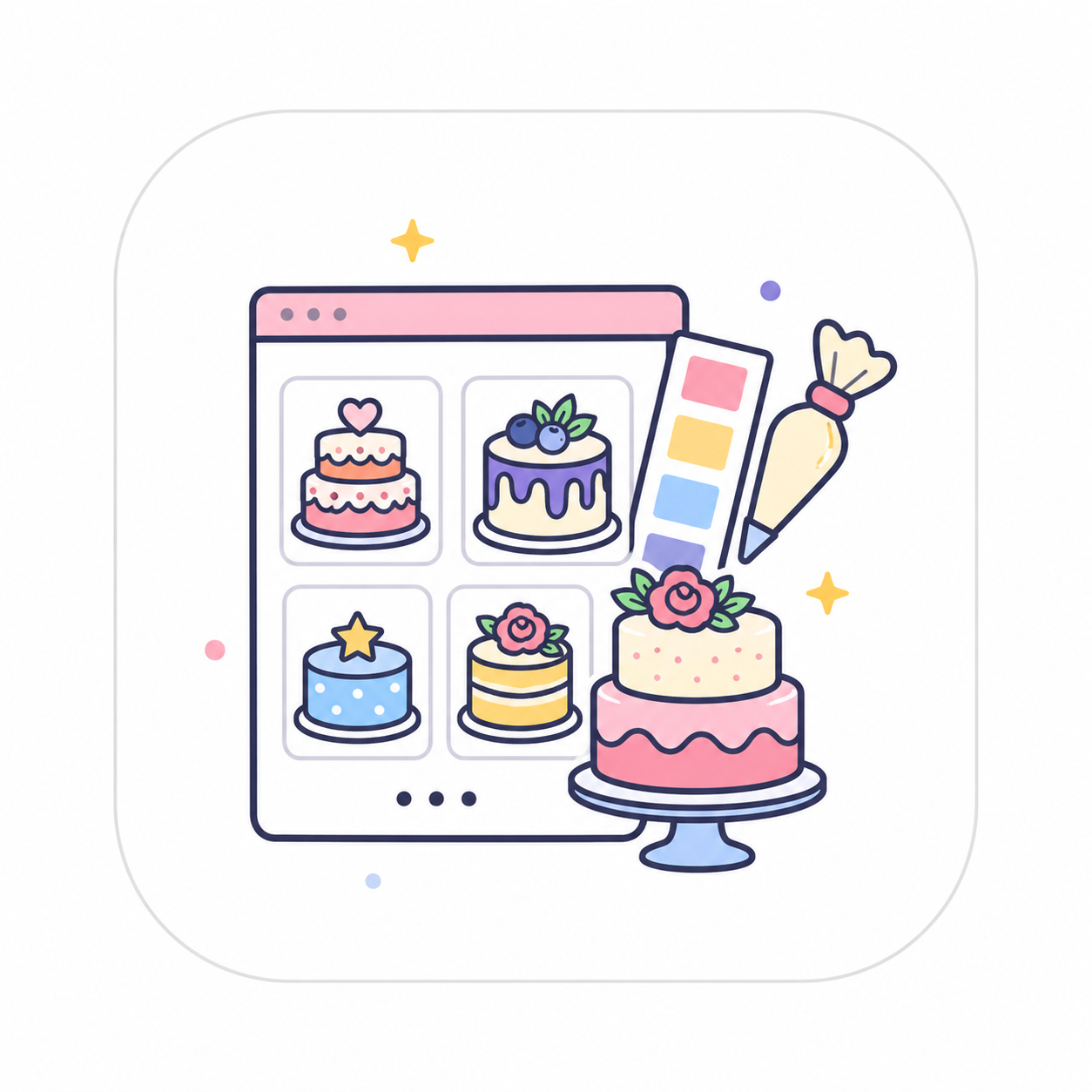 Premium Cake Design Sheet