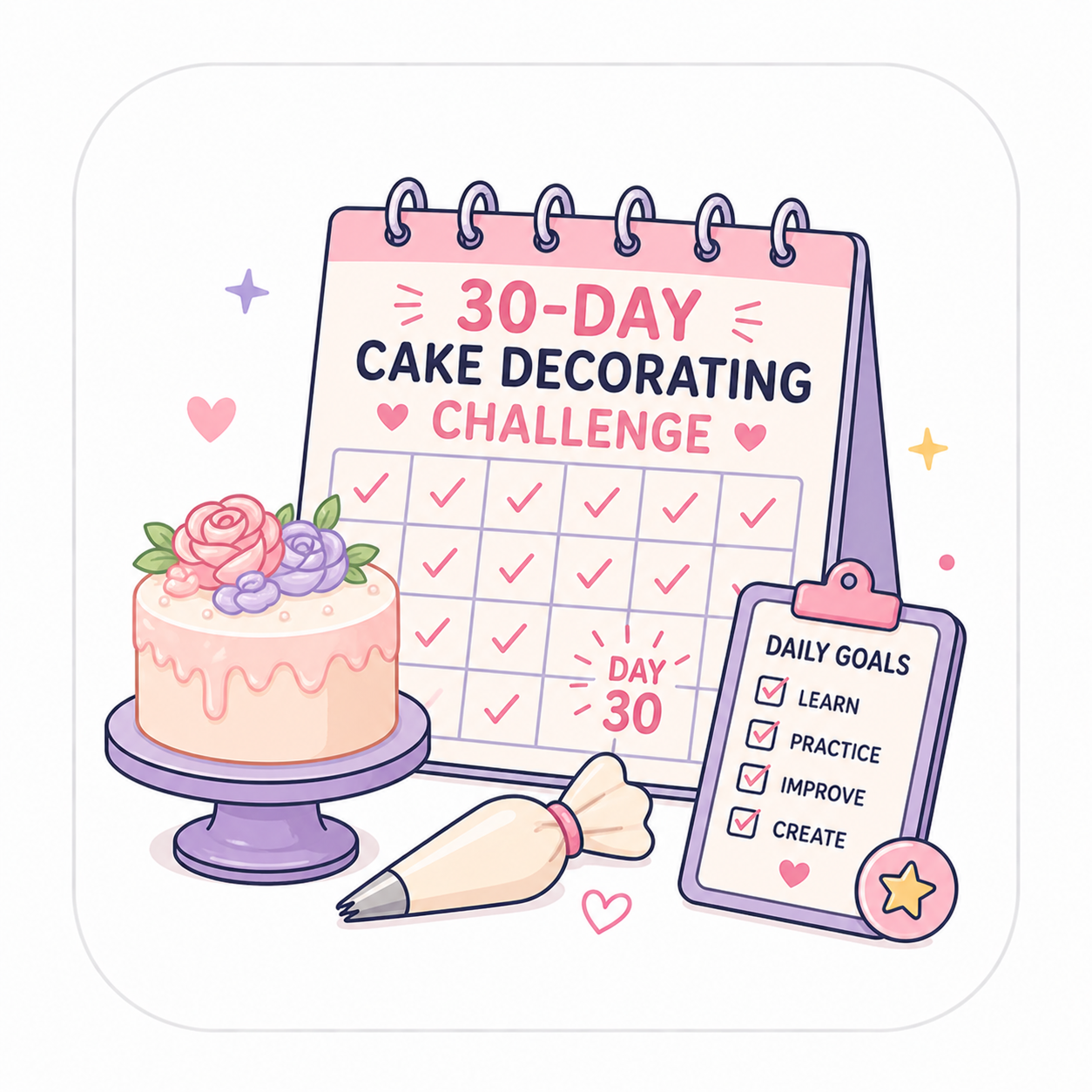 30-Day Cake Decorating Challenge